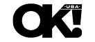 OK! magazine logo in black and white.